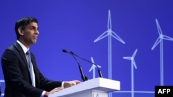 Premierul britanic Rishi Sunak deschide conferința internațională pentru Refacerea Ucrainei, Londra, 21 iunie 2023. 