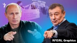 Коллаж: Путин и Ротенберг