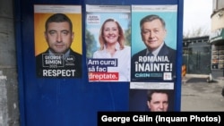 Panou electoral - București, aprilie 2025.