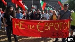 Пред сградата на Народното събрание се провежда митинг в защита на българския лев.