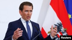 Канцлерът Себастиан Курц.