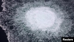 Exploziile care au fisurat conductele au ridicat la suprafața mării tone de gaz metan