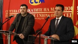 Средба на претседателот на ССМ Дарко Димовски и премиерот Зоран Заев