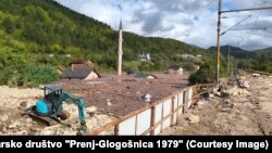 Potopljeno selo u Donjoj Jablanici, jug BiH, 4. 10. 2024. 