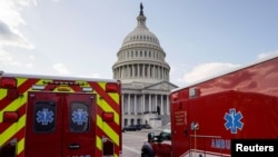Biztonsági intézkedések a Capitoliumnál, Washingtonban, 2021. március 4.