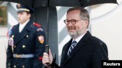  Premierul ceh Petr Fiala