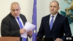 Премиерът Бойко Борисов и президентът Румен Радев 