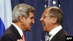 Глави дипломатії США і Росії, Джон Керрі (л) та Сергій Лавров, 14 вересня 2013 року