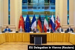 Një raund bisedimesh për marrëveshjen bërthamore ndërmjet Iranit dhe fuqive botërore. Vjenë, qershor 2021.