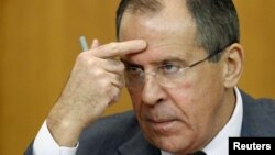 Министр иностранных дел России Сергей Лавров. 
